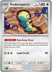 Dudunsparce (Non-Holo) 129/162