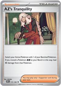 AZ's Tranquility 076/086 Chaos Rising Reverse Holo Pokémon card