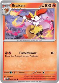 Braixen 012/086 · Reverse Holo