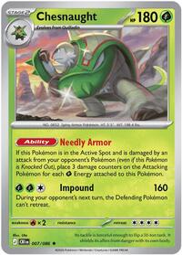 Chesnaught 007/086 · Reverse Holo