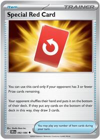 Special Red Card 082/086 Chaos Rising Reverse Holo Pokémon card