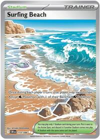 Surfing Beach 114/086 Chaos Rising Pokémon card