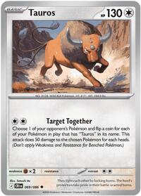Tauros 069/086 · Reverse Holo