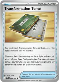 Transformation Tome 083/086 Chaos Rising Reverse Holo Pokémon card
