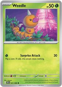 Weedle 001/086 · Reverse Holo