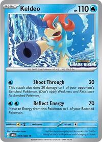 Keldeo (Chaos Rising Stamped) 019/086