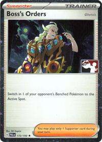 Boss's Orders [Ghetsis] (Cosmos Holo) 172/193 Prize Pack Series Cards Pokémon card