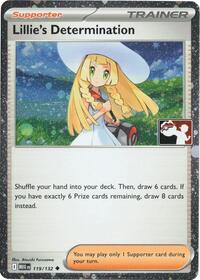 Lillie's Determination (Cosmos Holo) 119/132 Prize Pack Series Cards Pokémon card