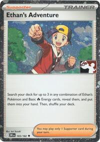 Ethan's Adventure (Cosmos Holo) 165/182 Prize Pack Series Cards Pokémon card