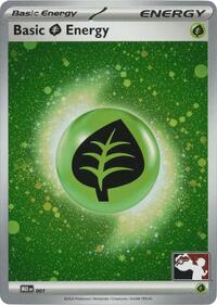 Basic Grass Energy - MEE 001 (Cosmos Holo) 001 Prize Pack Series Cards Pokémon card