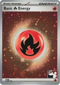 Basic Fire Energy - MEE 002 (Cosmos Holo) 002 Prize Pack Series Cards Pokémon card