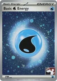 Basic Water Energy - MEE 003 (Cosmos Holo) 003 Prize Pack Series Cards Pokémon card