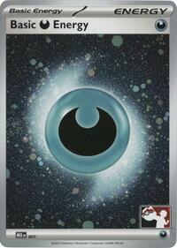 Basic Darkness Energy - MEE 007 (Cosmos Holo) 007 Prize Pack Series Cards Pokémon card