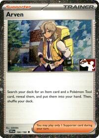 Arven (Cosmos Holo) 166/198 Prize Pack Series Cards Pokémon card