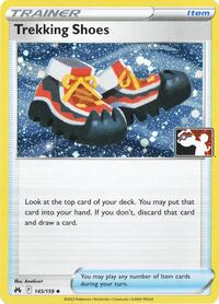 Trekking Shoes (Cosmos Holo) 145/159 Prize Pack Series Cards Pokémon card