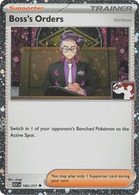 Boss's Orders [Corbeau] (Cosmos Holo) 183/217 Prize Pack Series Cards Pokémon card