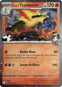 Ethan's Typhlosion (Cosmos Holo) 034/182