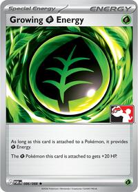 Growing Grass Energy 086/088 Prize Pack Series Cards Pokémon card