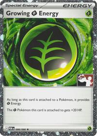 Growing Grass Energy (Cosmos Holo) 086/088 Prize Pack Series Cards Pokémon card