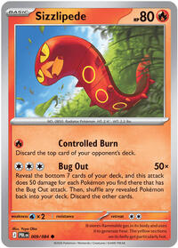 Sizzlipede 009/084 · Reverse Holo