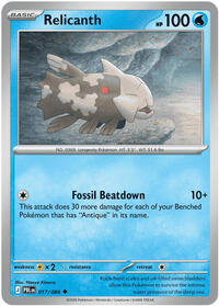 Relicanth 017/084 · Reverse Holo