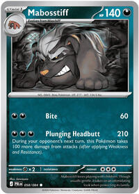 Mabosstiff 058/084 · Reverse Holo