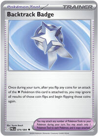 Backtrack Badge 074/084 Pitch Black Reverse Holo Pokémon card