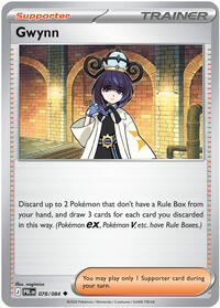 Gwynn 078/084 Pitch Black Reverse Holo Pokémon card