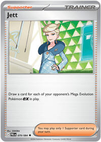 Jett 079/084 Pitch Black Reverse Holo Pokémon card