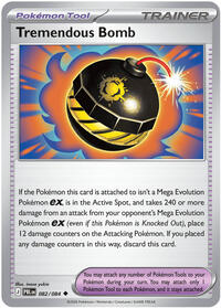Tremendous Bomb 082/084 Pitch Black Reverse Holo Pokémon card