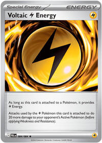 Voltaic Lightning Energy 084/084 Pitch Black Reverse Holo Pokémon card