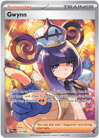 Gwynn 119/084 Pitch Black Pokémon card