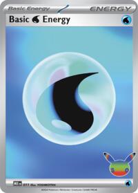 Basic Water Energy (30th Celebration) 011 Mega Evolution Energies Pokémon card
