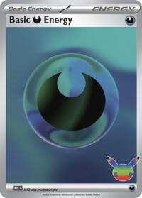 Basic Darkness Energy (30th Celebration) 015 Mega Evolution Energies Pokémon card
