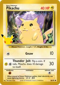 Pikachu 58/102