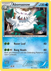 Abomasnow 26/101 · Reverse Holo