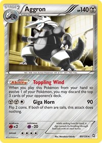 Aggron 80/124 · Reverse Holo