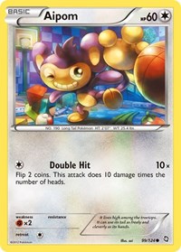 Aipom 99/124 · Reverse Holo