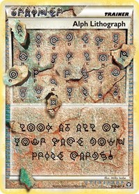 Alph Lithograph FOUR Triumphant Pokémon card