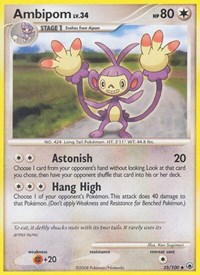 Ambipom 35/100 · Reverse Holo