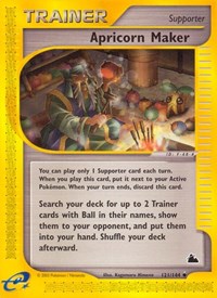 Apricorn Maker 121/144 Skyridge Reverse Holo Pokémon card