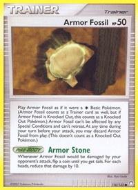 Armor Fossil 116/123 Mysterious Treasures Reverse Holo Pokémon card