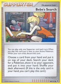Bebe's Search 89/111 Rising Rivals Reverse Holo Pokémon card