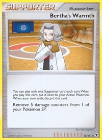 Bertha's Warmth 90/111 Rising Rivals Reverse Holo Pokémon card