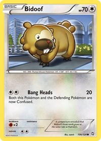 Bidoof 106/124 · Reverse Holo