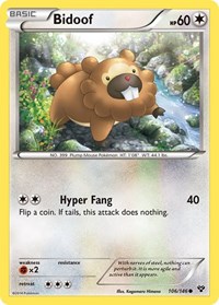 Bidoof 106/146 · Reverse Holo