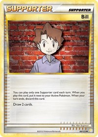 Bill 89/123 HeartGold SoulSilver Reverse Holo Pokémon card