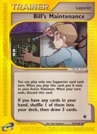 Bill's Maintenance 137/165 Expedition Pokémon card
