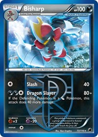 Bisharp (Team Plasma) 73/116 · Reverse Holo