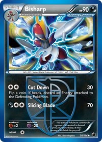 Bisharp (Team Plasma) 74/116 · Reverse Holo